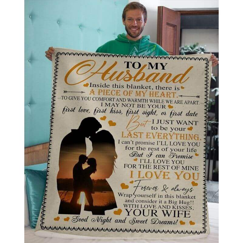 To My Husband - From Wife - A361 - Premium Blanket-Jolura