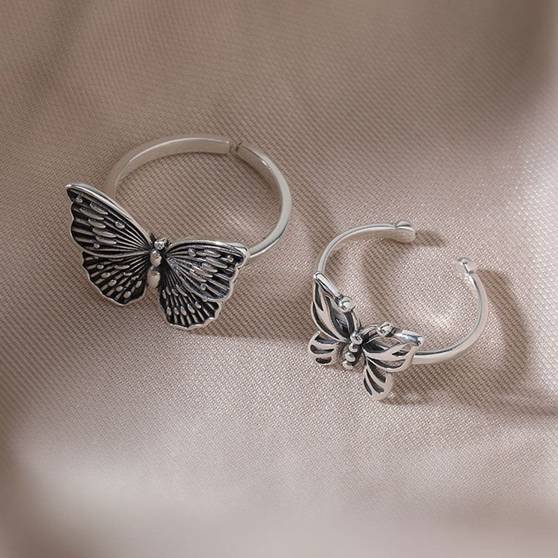 🦋 Sterling Silver Vintage Butterfly Ring-Jolura