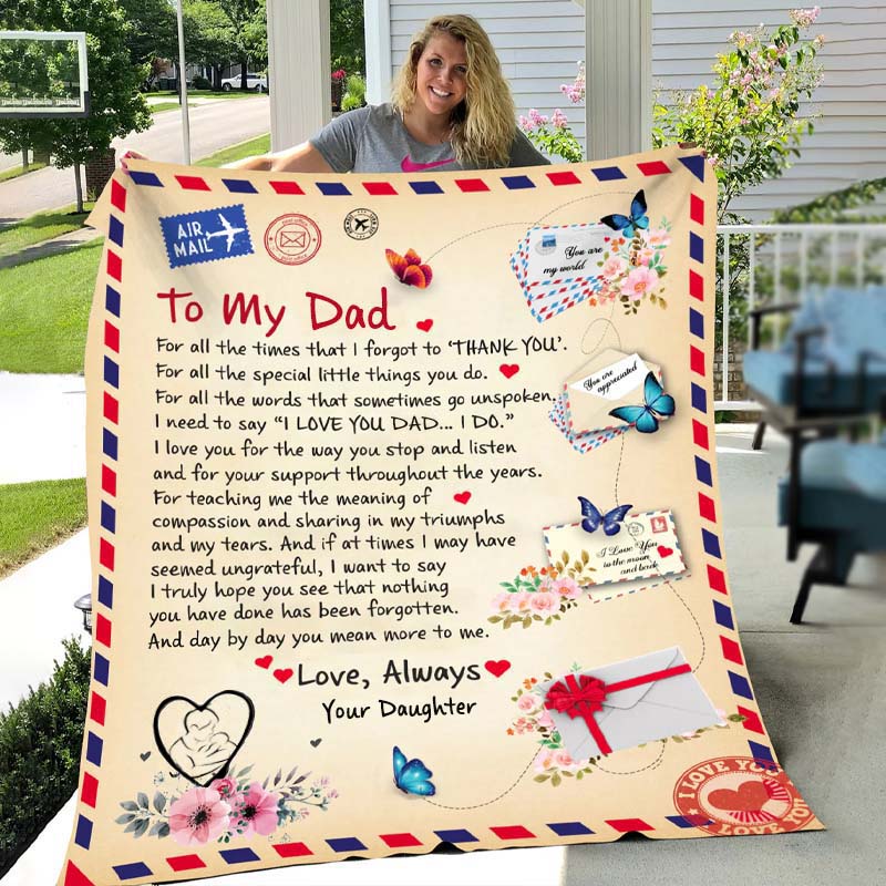 To My Dad - From Daughter  - A721 - Premium Blanket-Jolura