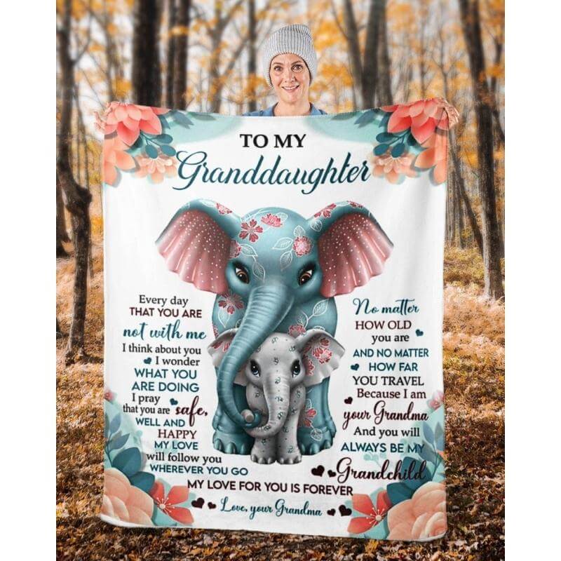 To My Granddaughter - From Grandma - A335 - Premium Blanket-Jolura