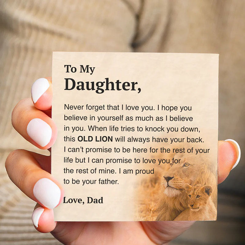 To My Daughter Proud of You Love Dad Bracelet-Jolura