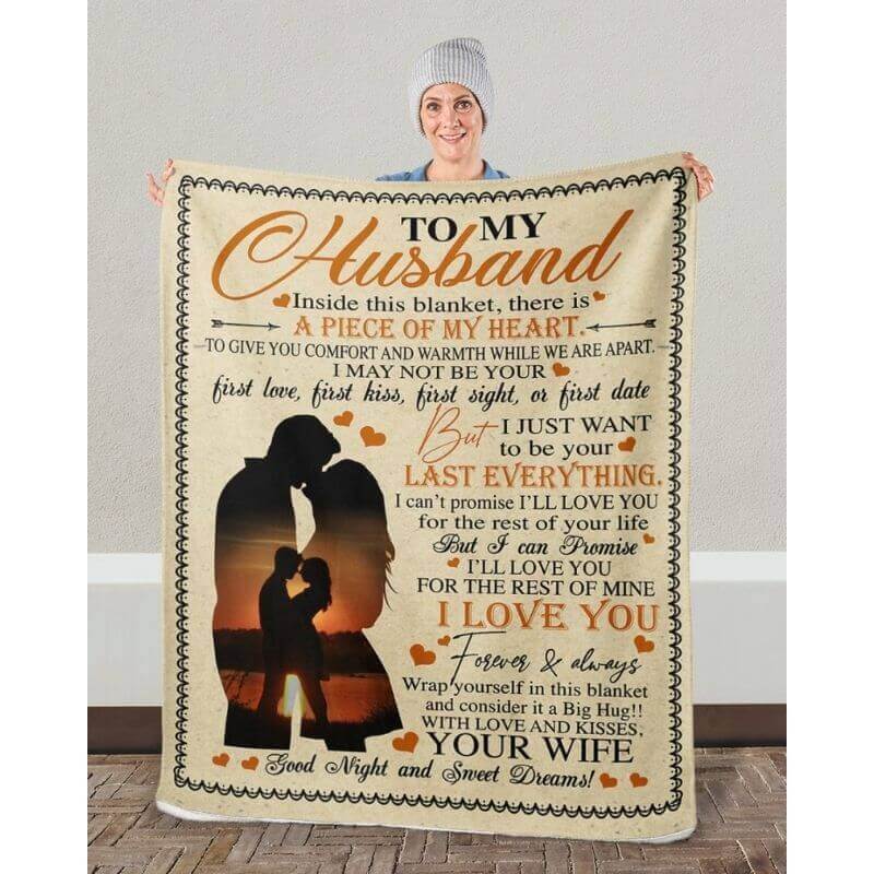 To My Husband - From Wife - A361 - Premium Blanket-Jolura