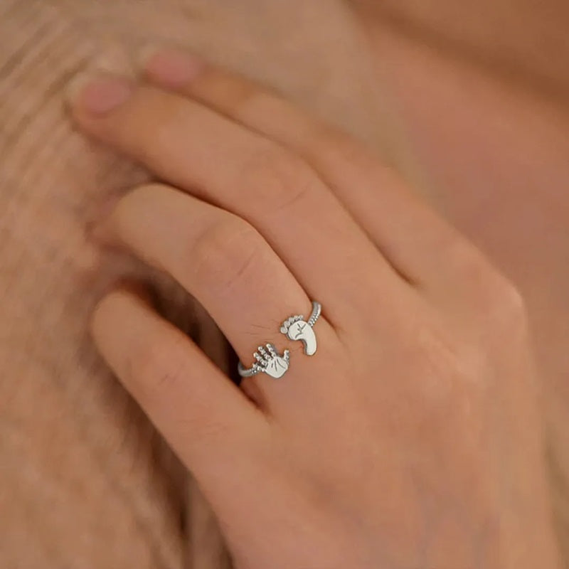 For Mother - Mama To Be Palm And Foot Ring-Jolura