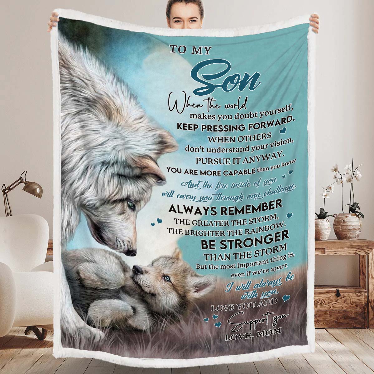 Be Stronger Than The Storm - Premium Blanket - A246-Jolura