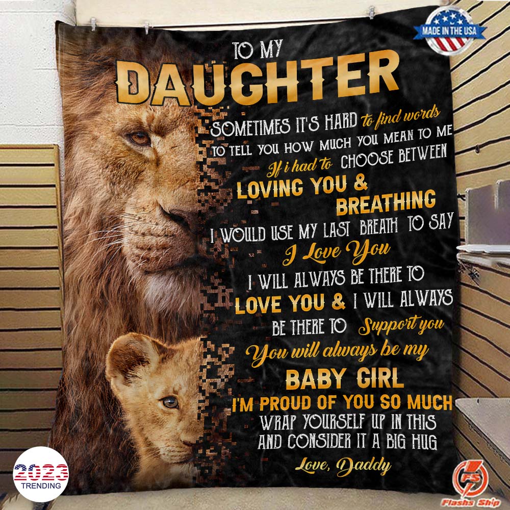 To My Daughter - From Dad - A322 - Premium Blanket-Jolura