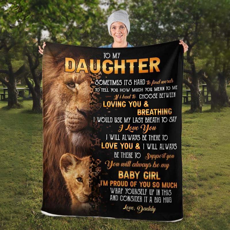 To My Daughter - From Dad - A322 - Premium Blanket-Jolura
