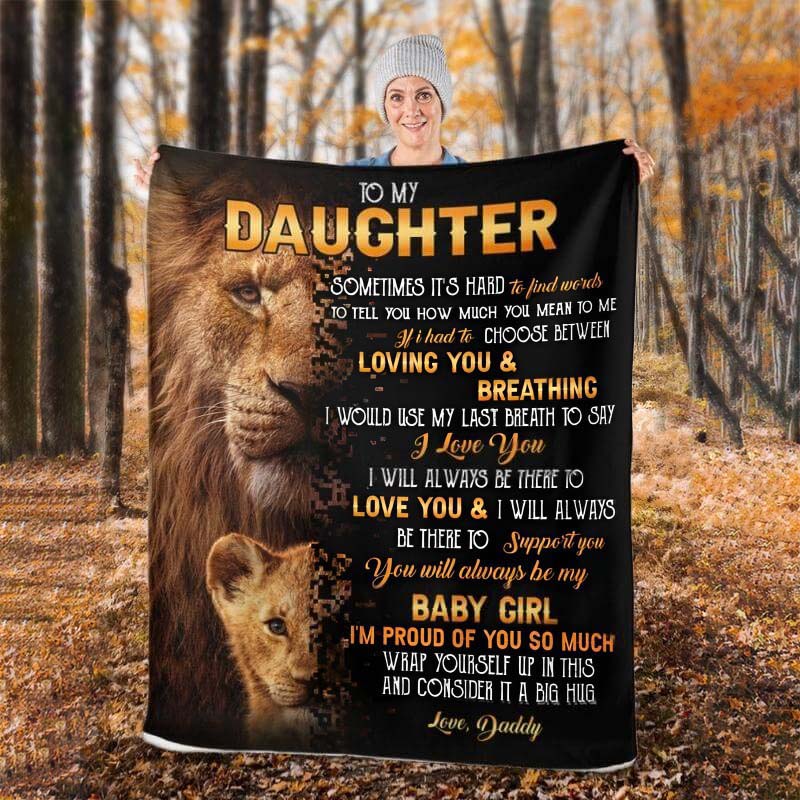 To My Daughter - From Dad - A322 - Premium Blanket-Jolura