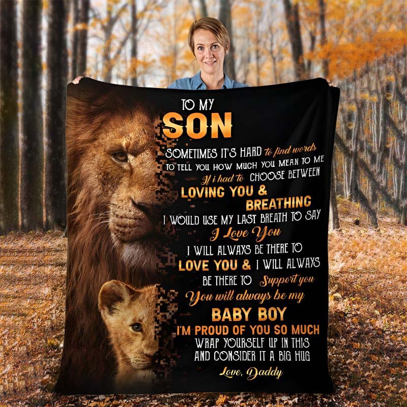 To My Son - From Dad - A322 - Premium Blanket-Jolura
