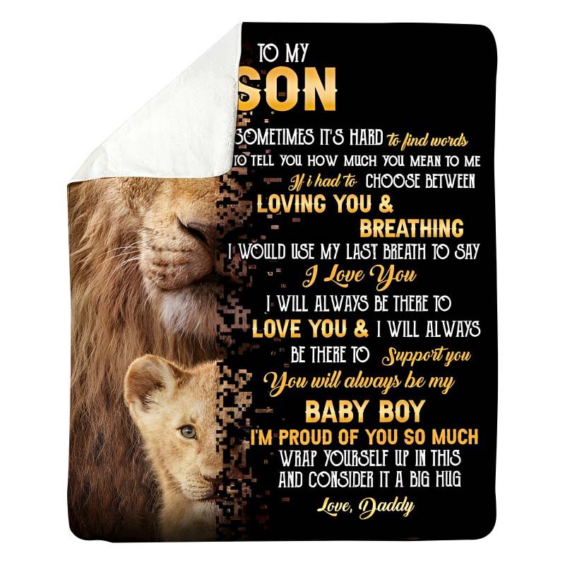 To My Son - From Dad - A322 - Premium Blanket-Jolura