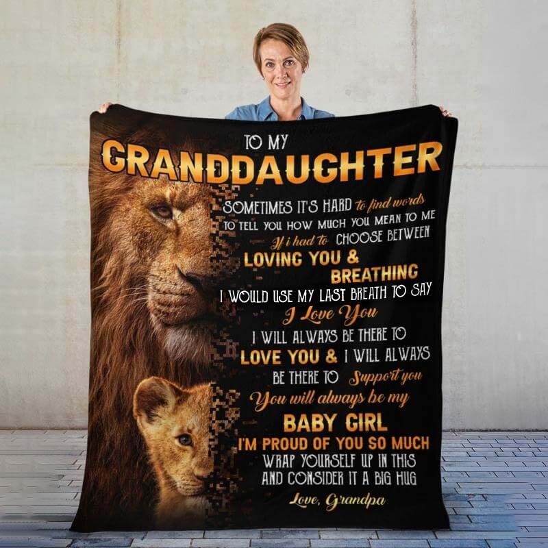 To My Granddaughter - From Grandpa - A322 - Premium Blanket-Jolura