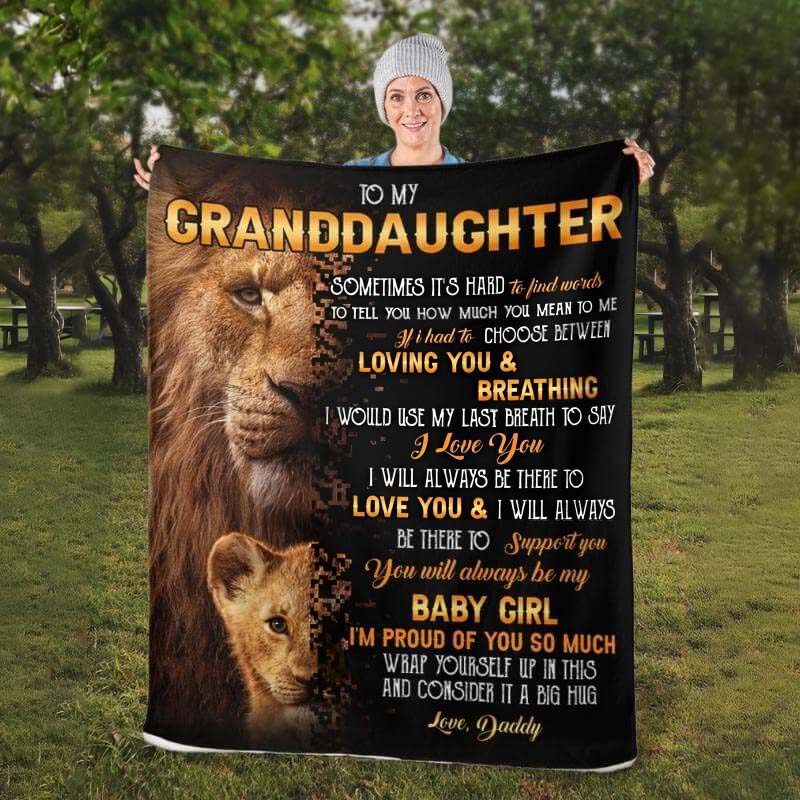 To My Granddaughter - From Grandpa - A322 - Premium Blanket-Jolura