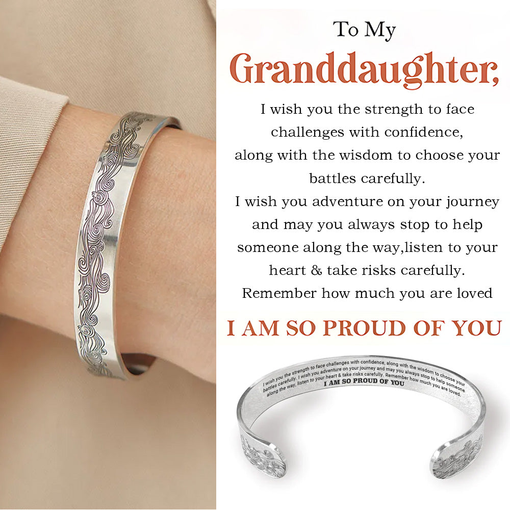 To My Granddaughter - I am So Proud of You Bracelet-Jolura