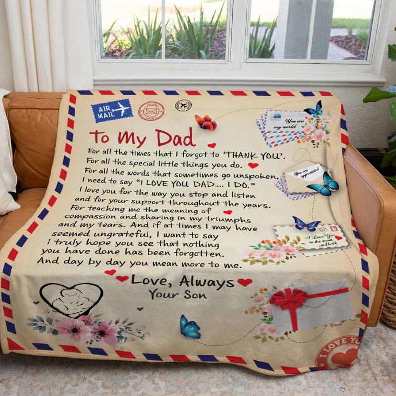 To My Dad - From Son  - A721 - Premium Blanket-Jolura
