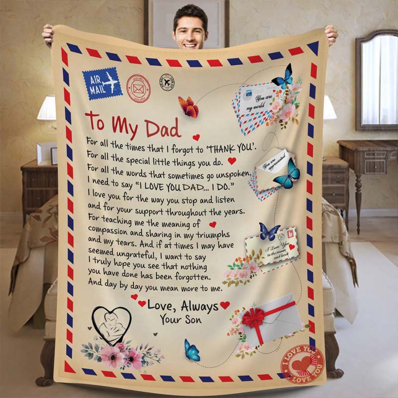 To My Dad - From Son  - A721 - Premium Blanket-Jolura