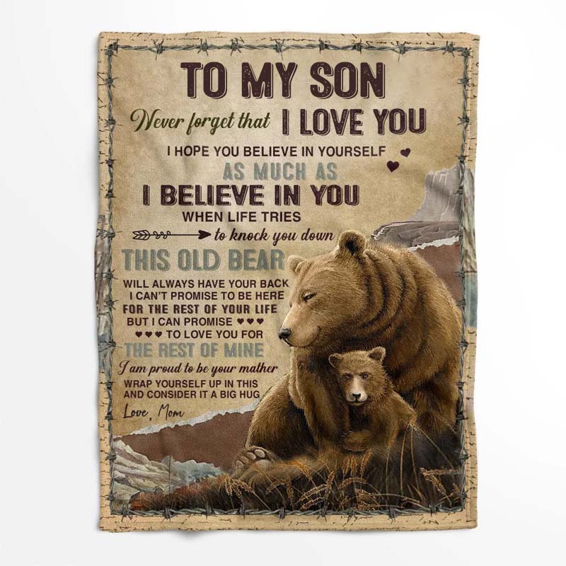 To My Son - From Mom - A932 - Premium Blanket-Jolura