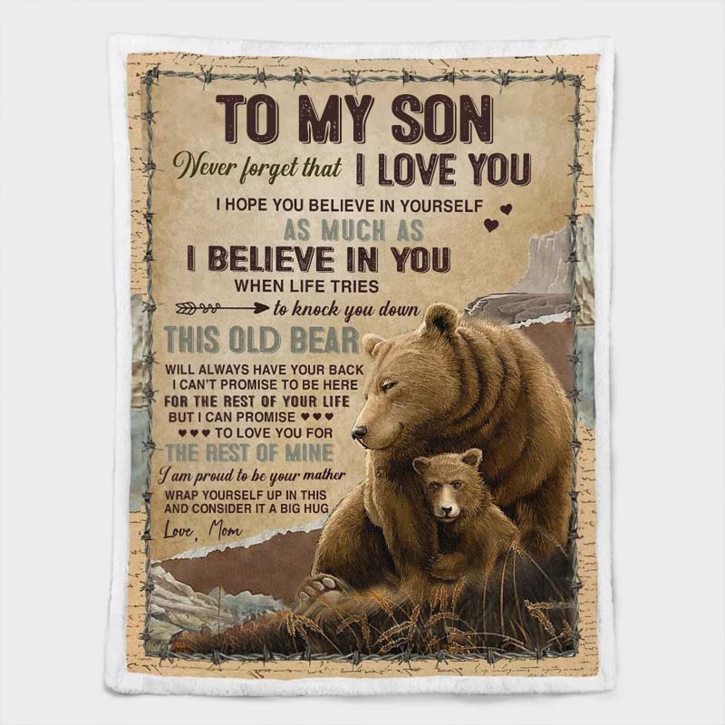 To My Son - From Mom - A932 - Premium Blanket-Jolura