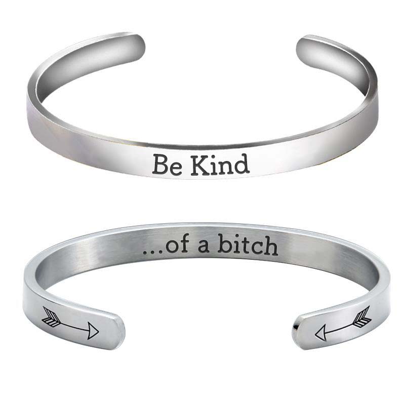 Be Kind...Of A Bi♥ch Mantra Bracelet-Jolura