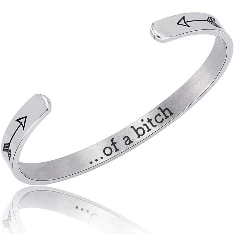 Be Kind...Of A Bi♥ch Mantra Bracelet-Jolura
