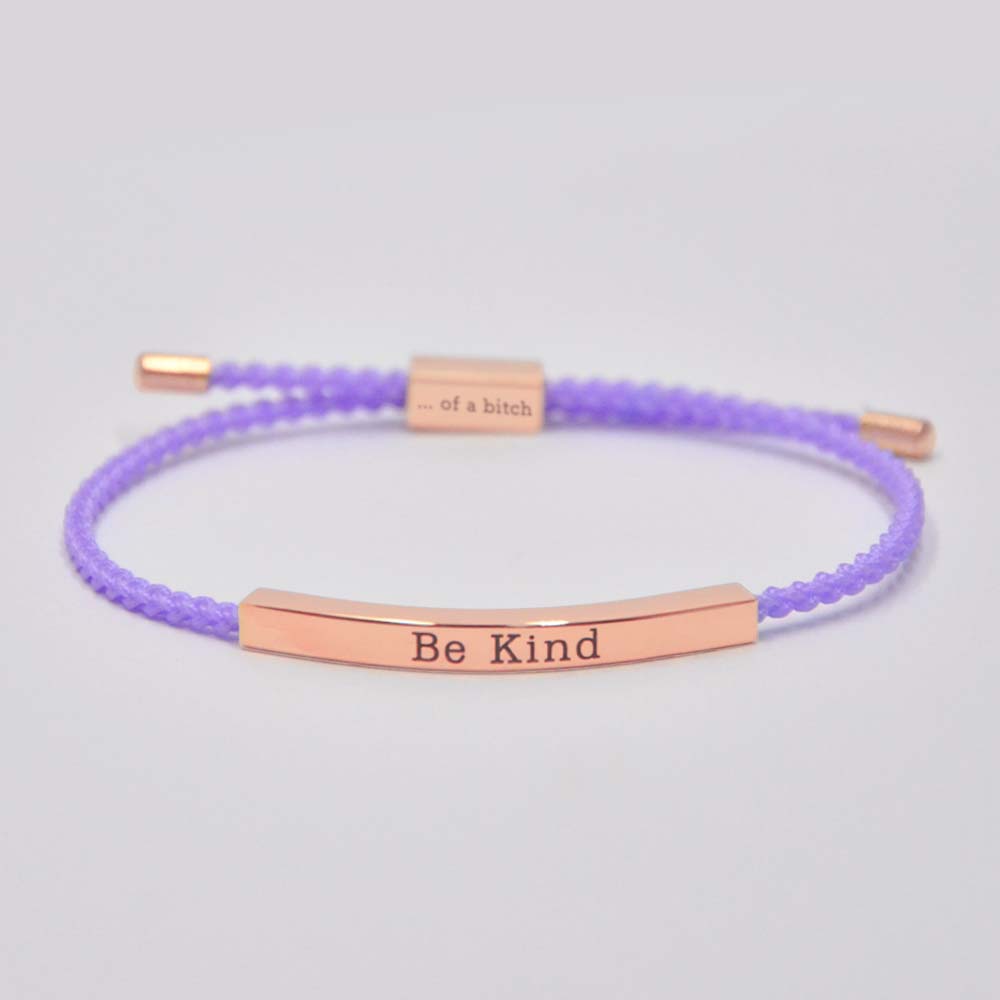 Be Kind...Of A Bi♥ch Tube Bracelet-Jolura