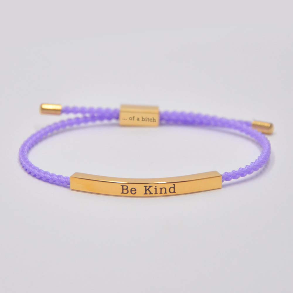Be Kind...Of A Bi♥ch Tube Bracelet-Jolura