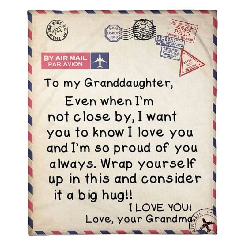 To My Granddaughter - From Grandma - A325 - Premium Blanket-Jolura