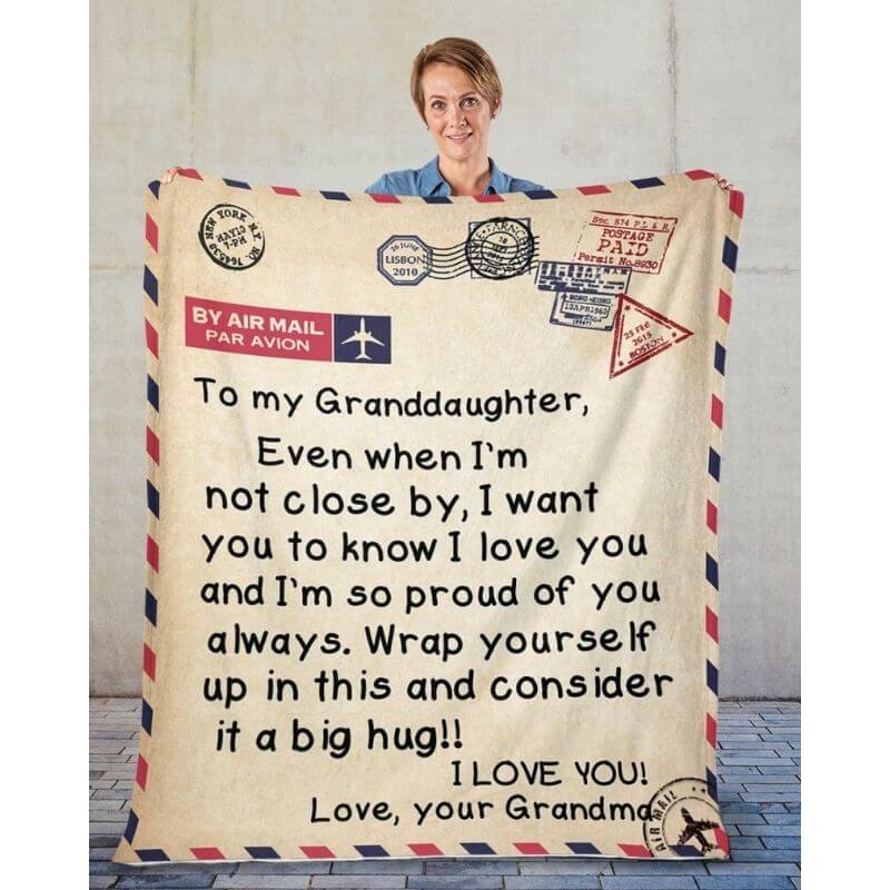 To My Granddaughter - From Grandma - A325 - Premium Blanket-Jolura