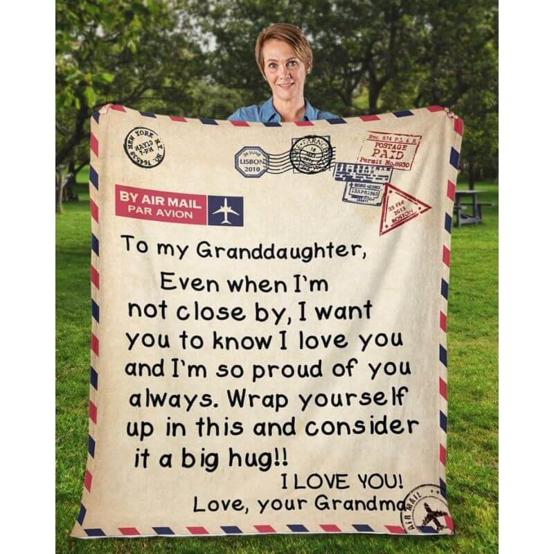 To My Granddaughter - From Grandma - A325 - Premium Blanket-Jolura