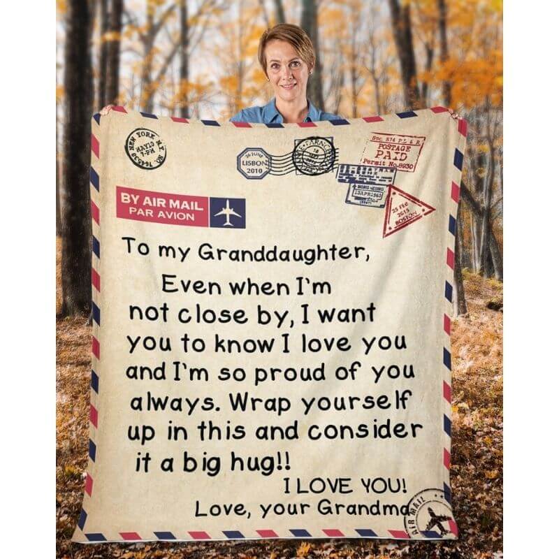 To My Granddaughter - From Grandma - A325 - Premium Blanket-Jolura