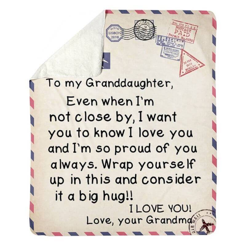 To My Granddaughter - From Grandma - A325 - Premium Blanket-Jolura