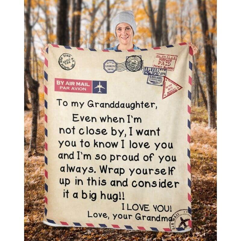 To My Granddaughter - From Grandma - A325 - Premium Blanket-Jolura