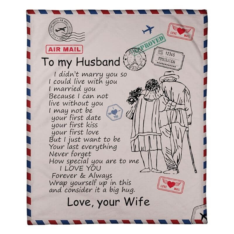 To My Husband - From Wife - A326 - Premium Blanket-Jolura