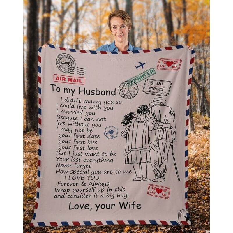 To My Husband - From Wife - A326 - Premium Blanket-Jolura