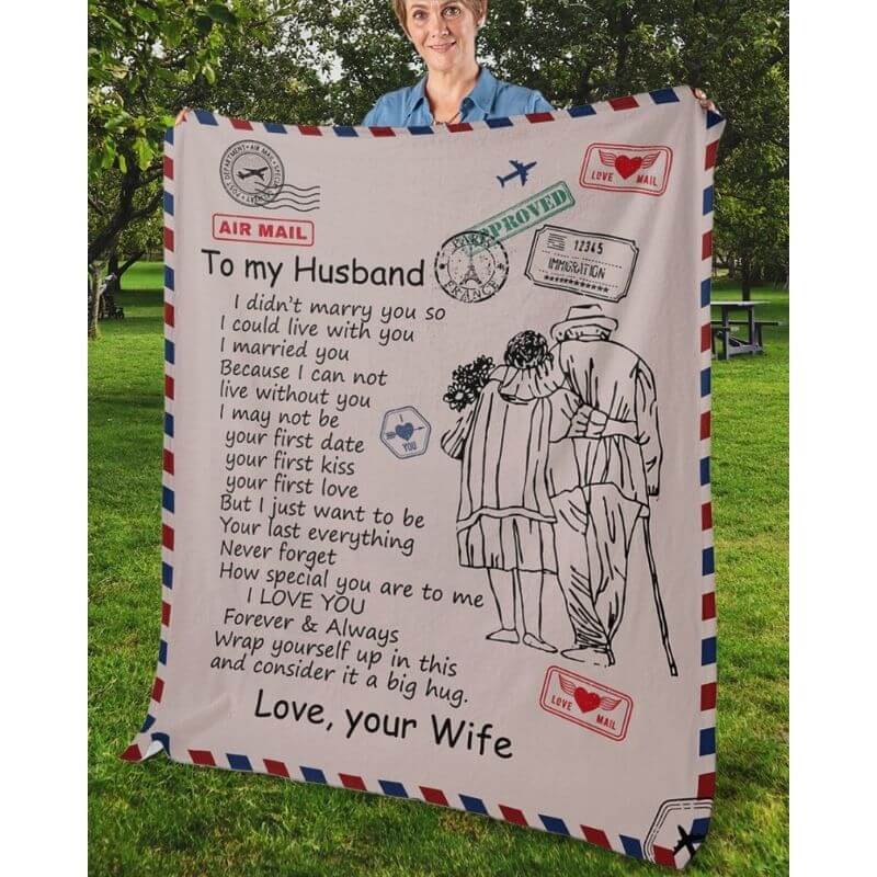 To My Husband - From Wife - A326 - Premium Blanket-Jolura