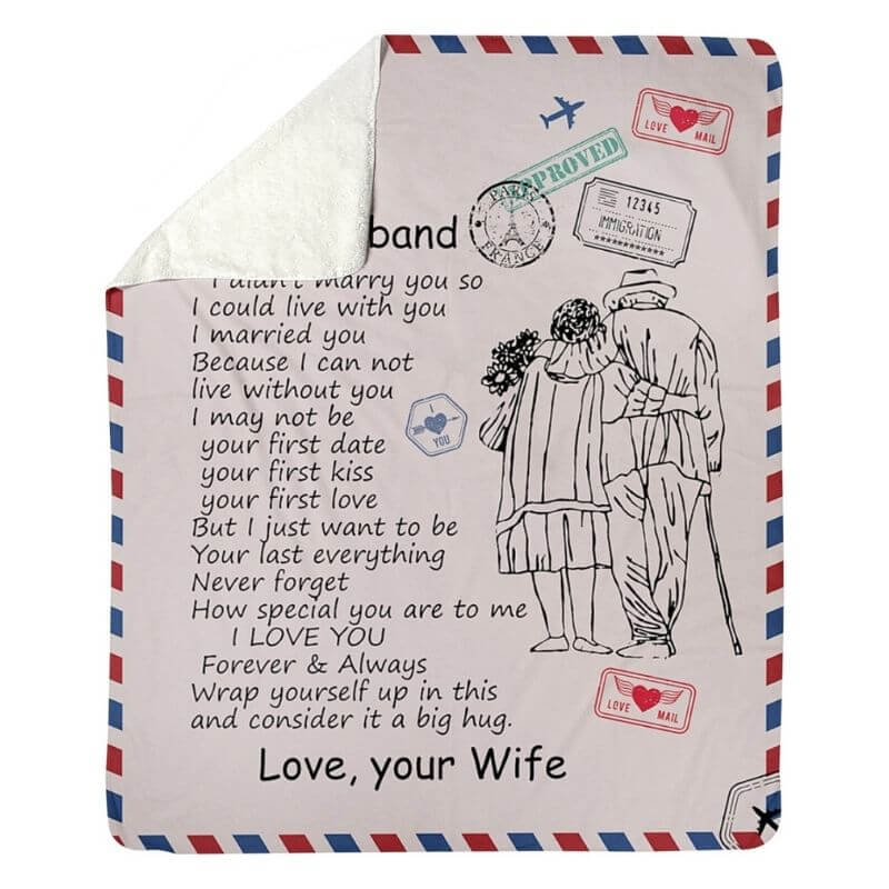 To My Husband - From Wife - A326 - Premium Blanket-Jolura