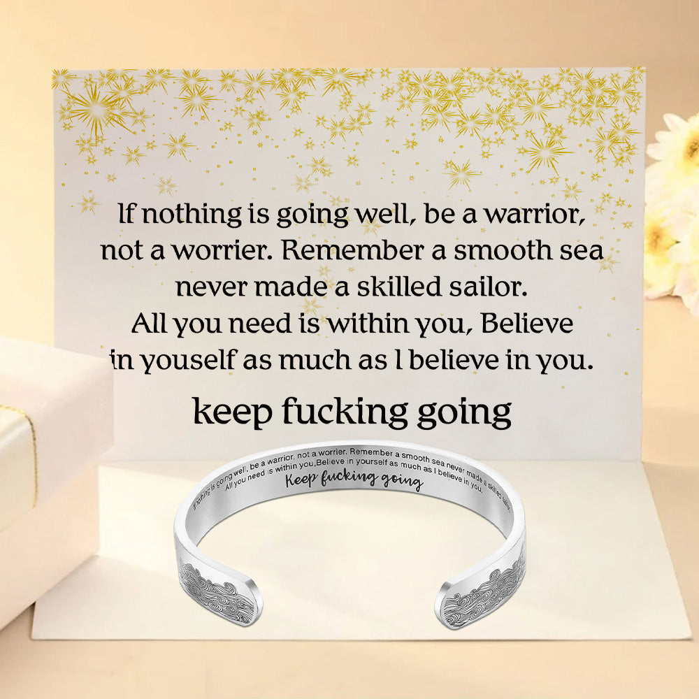 "Keep Fucking Going" Bracelet-Jolura