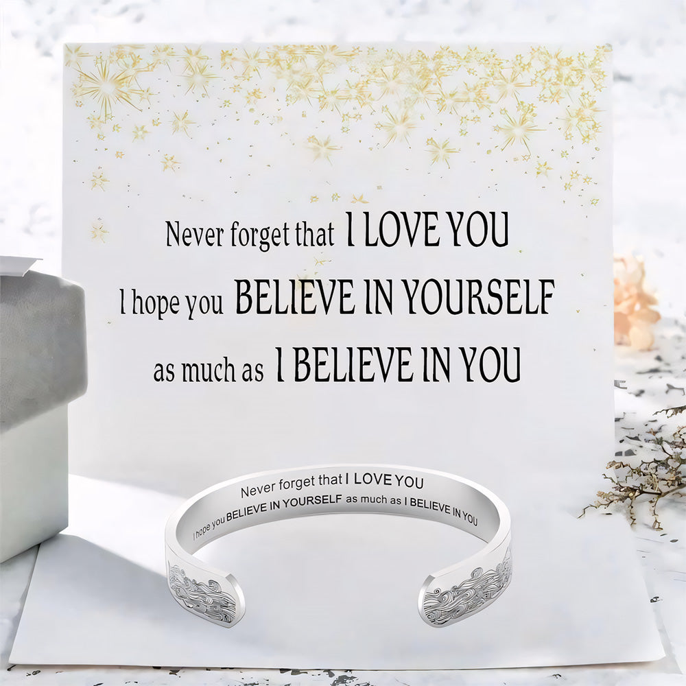 "Never Forget that I LOVE YOU" Bracelet-Jolura