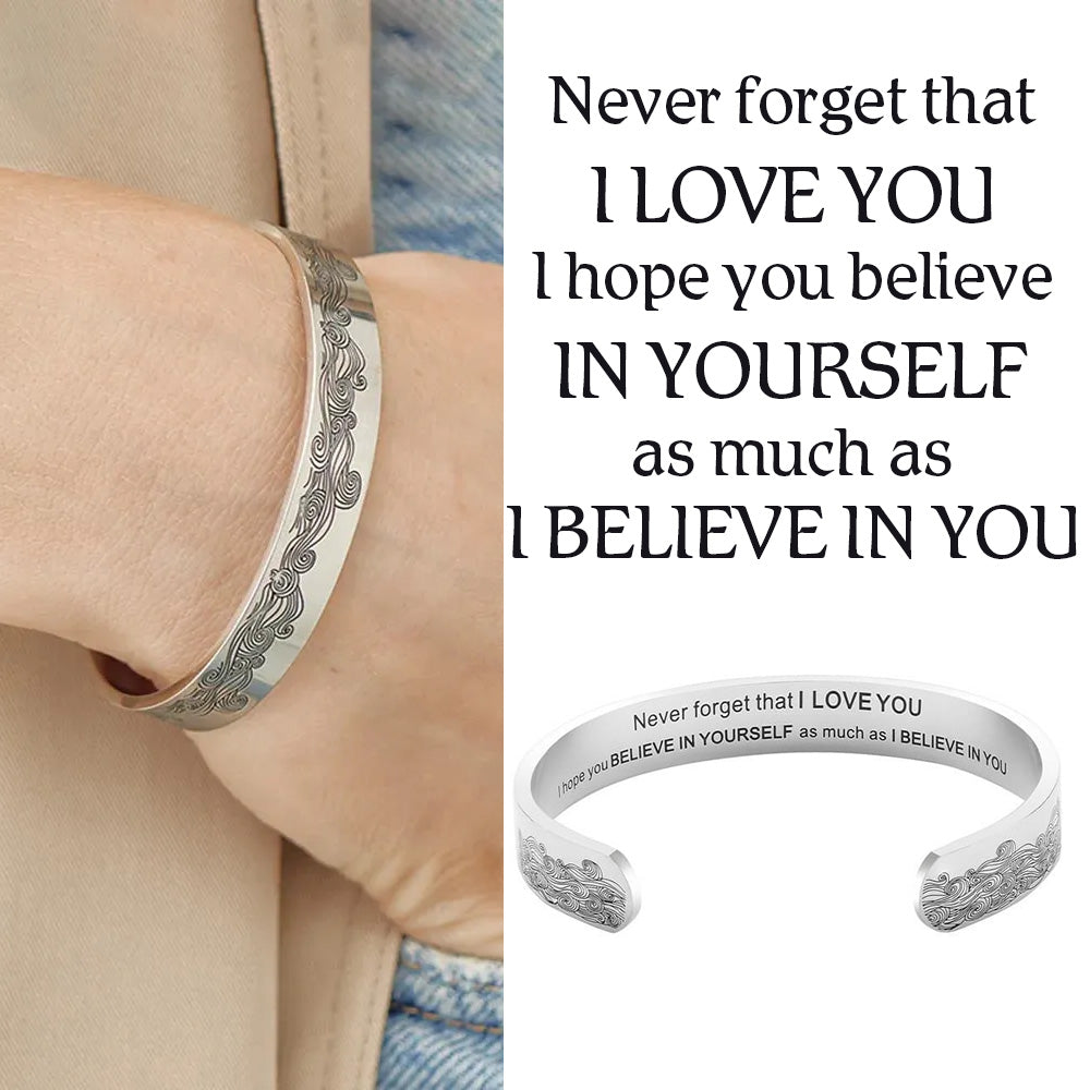 "Never Forget that I LOVE YOU" Bracelet-Jolura