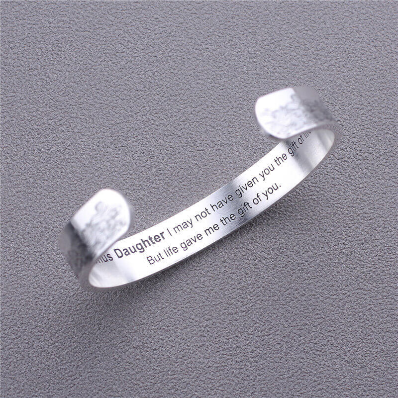 To My Bonus Daughter - "Life Gave Me the Gift of You" Bracelet-Jolura