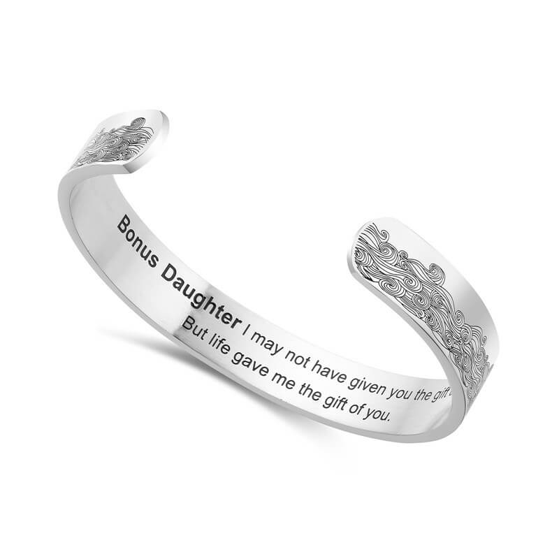 To My Bonus Daughter - "Life Gave Me the Gift of You" Bracelet-Jolura