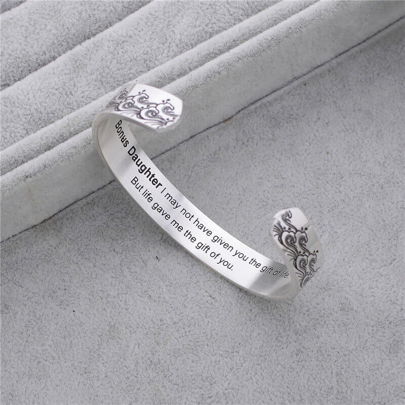 To My Bonus Daughter - "Life Gave Me the Gift of You" Bracelet-Jolura