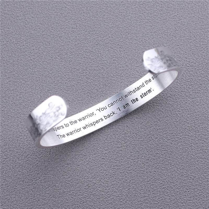 "Whisper I Am the Storm" Bracelet-Jolura