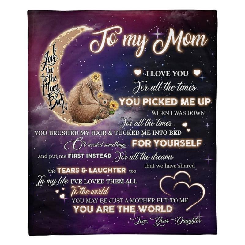 To My Mom - From Daughter - A320 - Premium Blanket-Jolura
