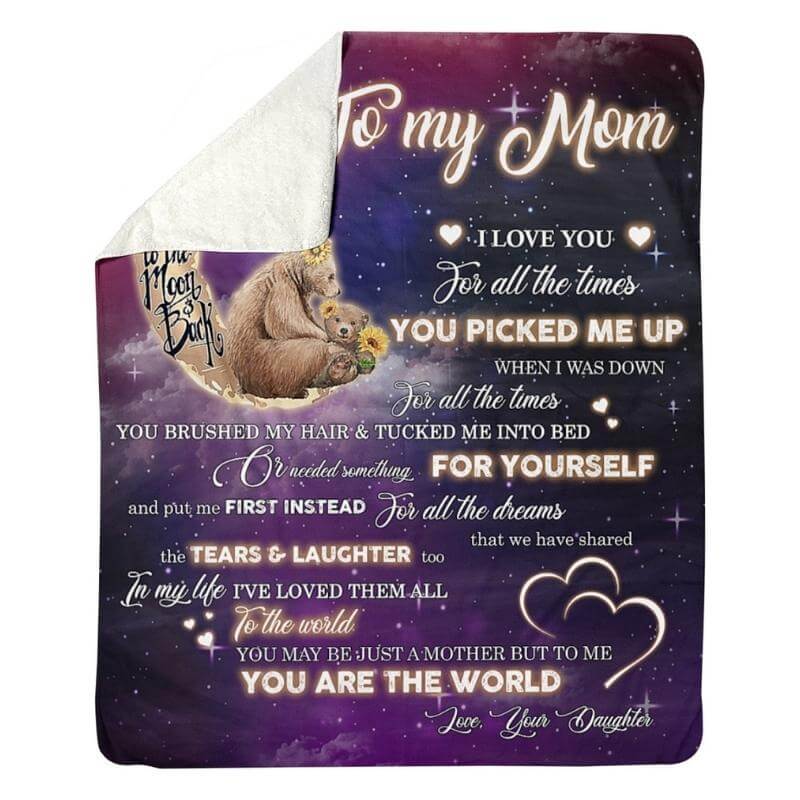 To My Mom - From Daughter - A320 - Premium Blanket-Jolura