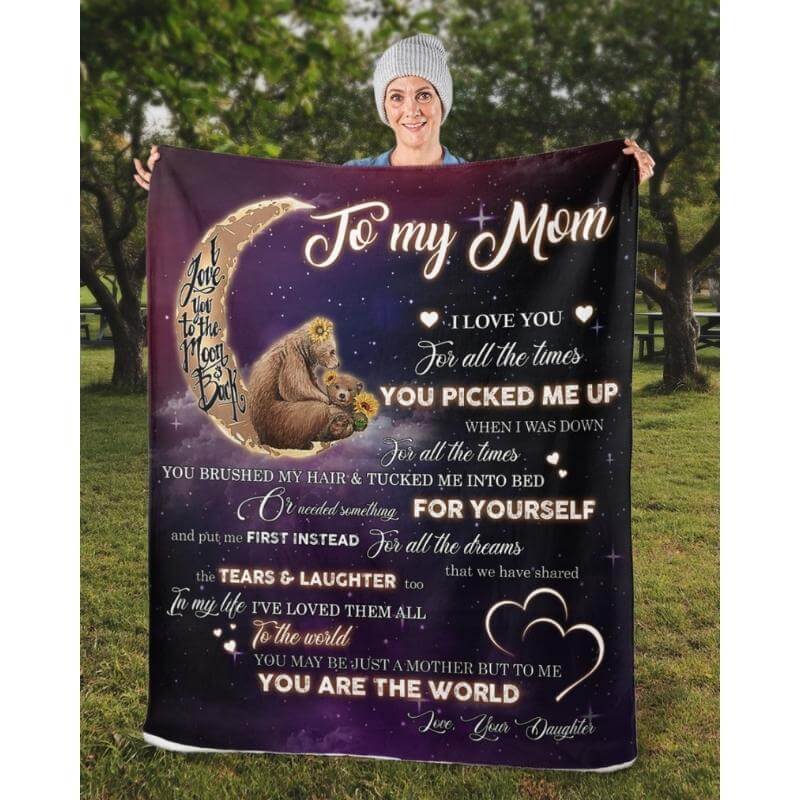 To My Mom - From Daughter - A320 - Premium Blanket-Jolura