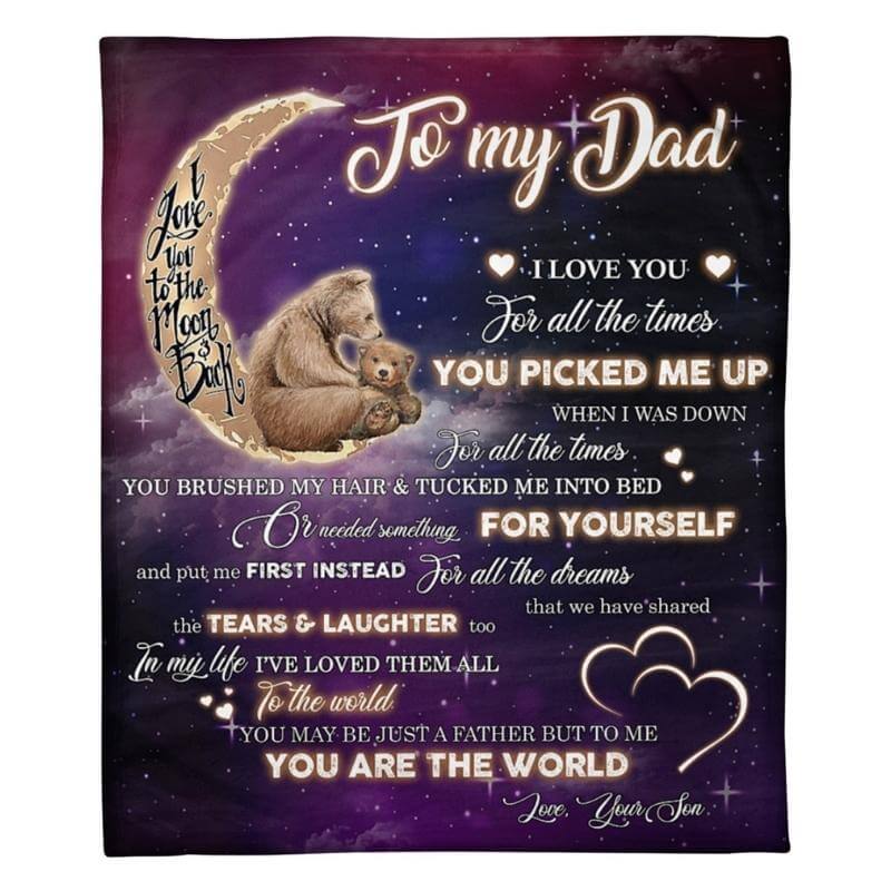 To My Dad - From Son - A320 - Premium Blanket-Jolura