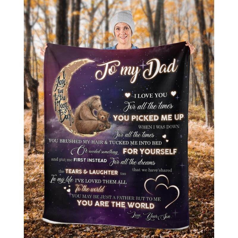 To My Dad - From Son - A320 - Premium Blanket-Jolura