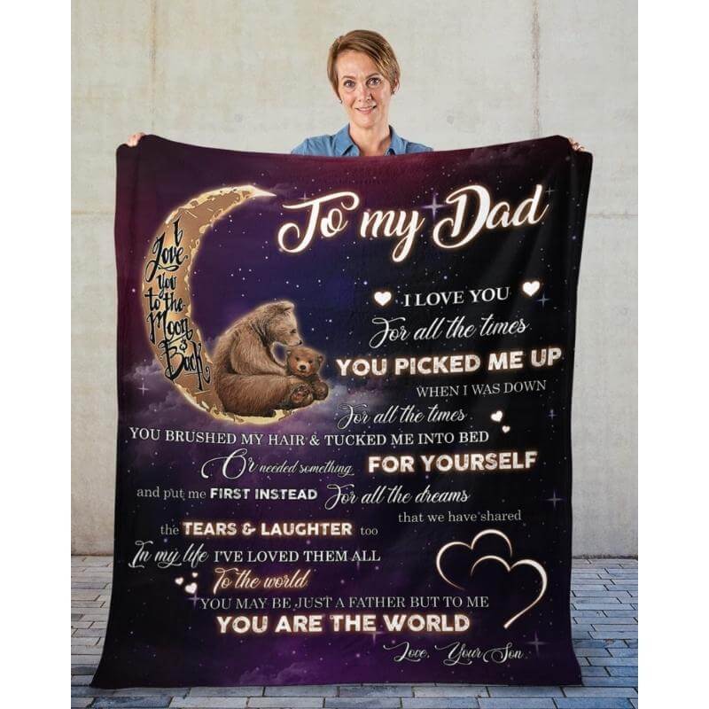 To My Dad - From Son - A320 - Premium Blanket-Jolura