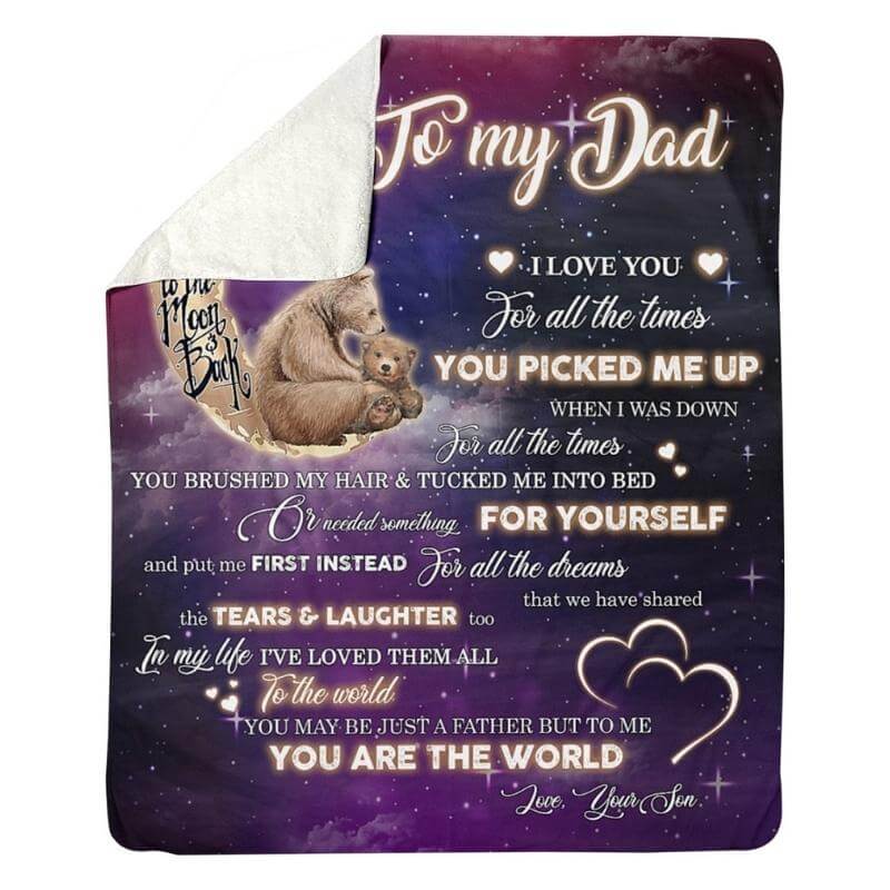 To My Dad - From Son - A320 - Premium Blanket-Jolura