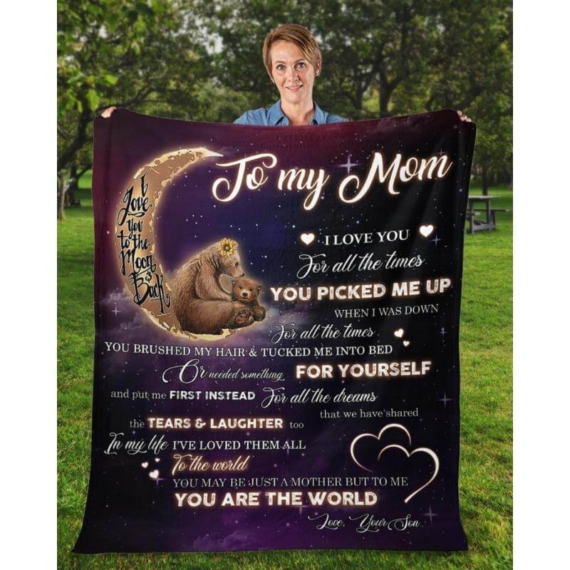 To My Mom - From Son - A320 - Premium Blanket-Jolura