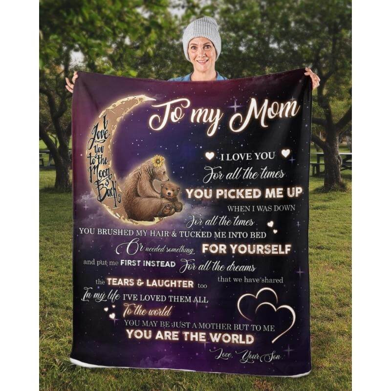 To My Mom - From Son - A320 - Premium Blanket-Jolura
